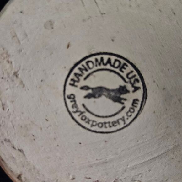 2018 Michigan Renaissance Festival Pub Crawl Mug Grey Fox Pottery Handmade USA - Picture 6 of 6